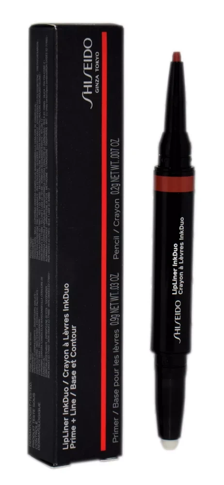 Shiseido Lūpų kontūro pieštukas InkDuo, 1,1 g, Spalva: 07 Poppy