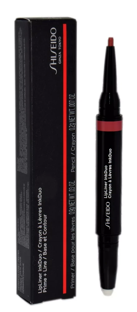 Shiseido Lūpų kontūro pieštukas InkDuo, 1,1 g, Spalva: 08 True Red