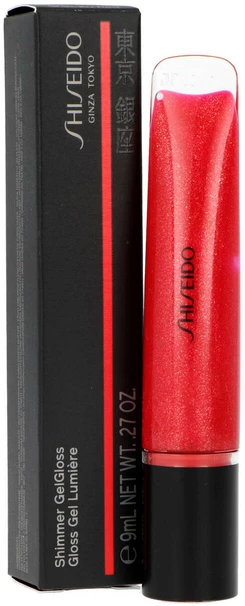 Shiseido Shimmer GelGloss lūpų blizgesys, 9 ml, Spalva: 07 Shin-Ku Red