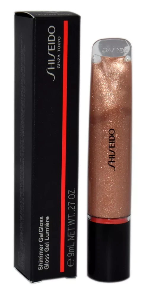 Shiseido Shimmer GelGloss lūpų blizgesys, 9 ml, Spalva: 03 Kurumi Beige