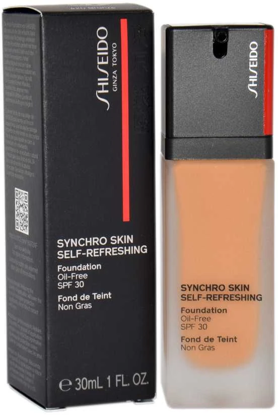 „Shiseido Synchro Skin Self-Refreshing Cushion Oil-Free Liquid Foundation“ makiažo pagrindas be aliejaus, SPF 30, 30 ml