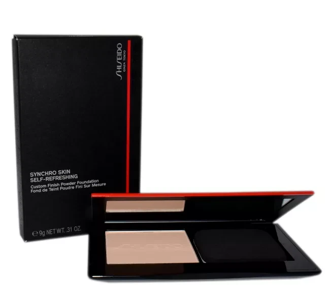 „Shiseido Synchro Skin“ savaime gaivinantis „Custom Finish“ pudra pagrindas 110 Alabaster