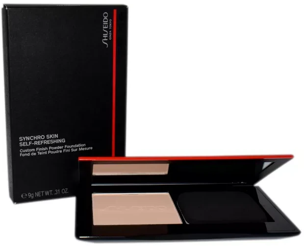 „Shiseido Synchro Skin“ savaime gaivinantis „Custom Finish“ pudra pagrindas 110 Alabaster