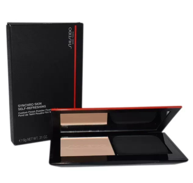 Shiseido Synchro Skin Self-Refreshing Custom Finish Powder Foundation makiažo pagrindas-pudra, atspalvis: 130 Opal, 9 g