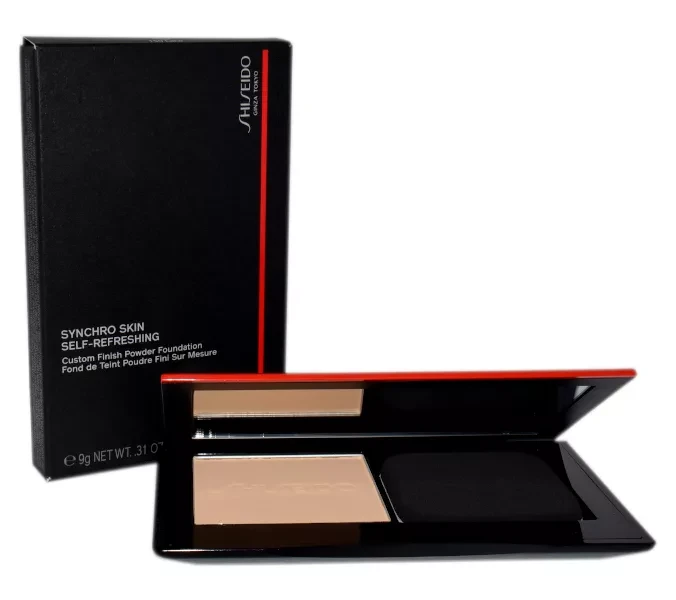 Shiseido „Synchro Skin“ gaivinantis kompaktiškas makiažo pagrindas, 150 nėrinių, 9 g