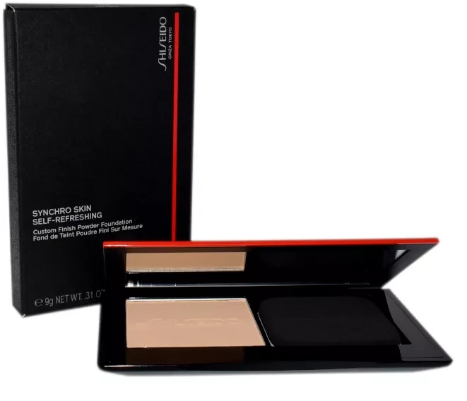 Shiseido „Synchro Skin“ gaivinantis kompaktiškas makiažo pagrindas, 150 nėrinių, 9 g