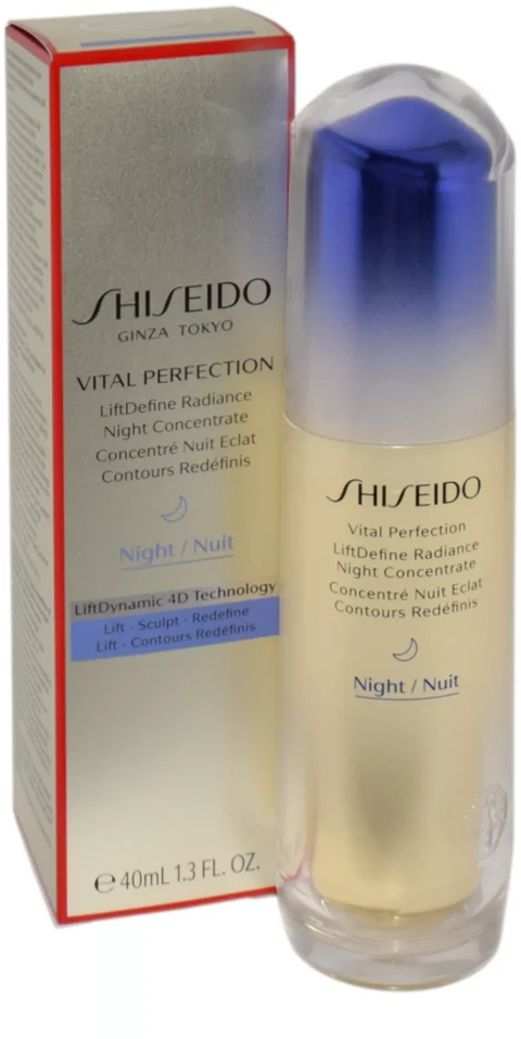 Naktinis serumas Shiseido Vital Perfection LiftDefine Radiance Night Concentrate, 40 ml