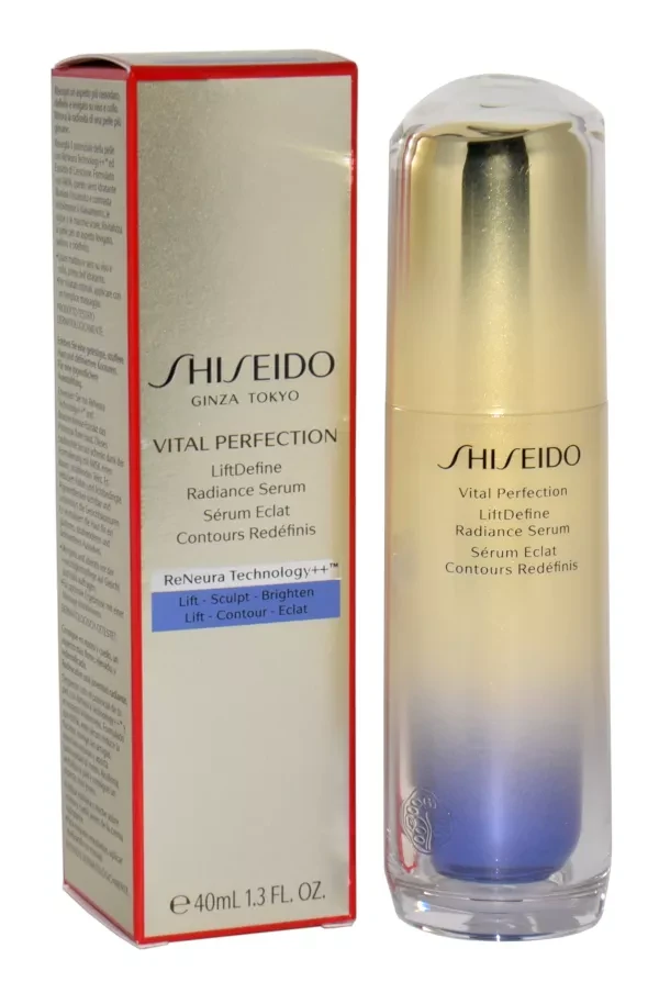 Shiseido Vital Perfection Liftdefine Radiance Serum senėjimo požymius koreguojantis serumas veidui, 40 ml