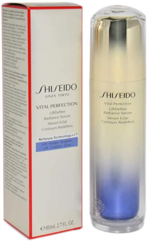 Shiseido Vital Perfection Liftdefine Radiance Serum senėjimo požymius koreguojantis serumas veidui, 80 ml