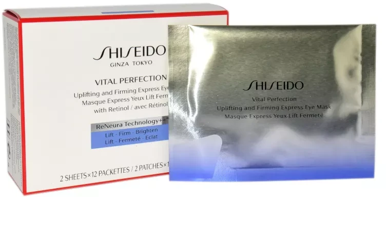 Shiseido Vital Perfection Uplifting And Firming Express Eye Mask stangrinamoji paakių kaukė, 12 vnt.