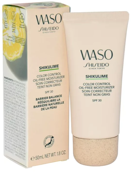 Shiseido Waso Shikulime Color Control Oil-Free Moisturizer veido kremas su atspalviu, 50 ml