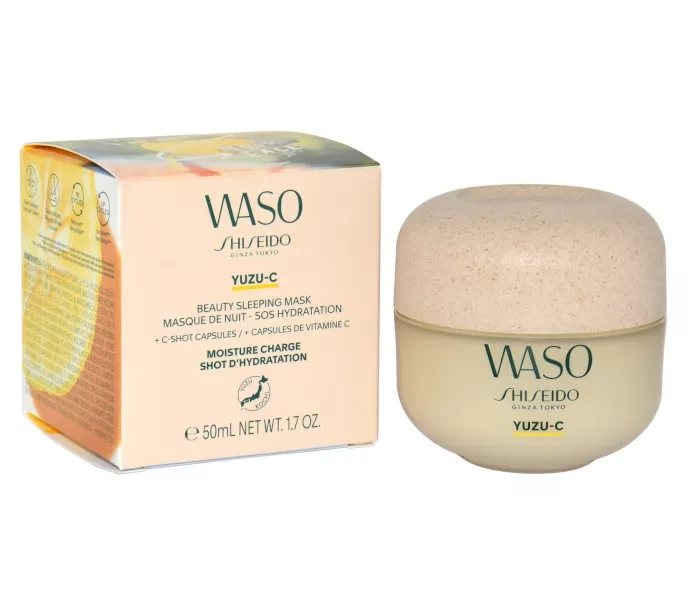 Shiseido Waso Yuzu-C Beauty Sleeping Mask drėkinanti naktinė veido kaukė, 50 ml