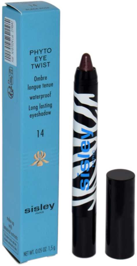 Sisley Phyto Eye Twist Atsparus vandeniui Long-Lasting Eyeshadow #14 Juodas Rose, 1.5 g