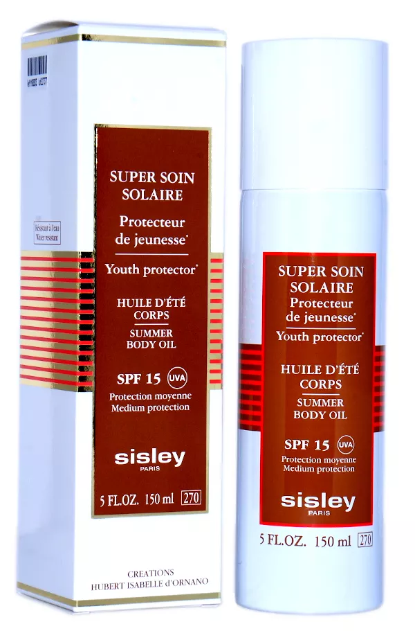 Sisley kūno aliejus įdegiui SPF 15 Super Soin Solaire (vasaros kūno aliejus), 150 ml