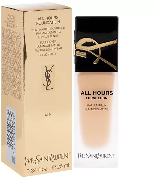 Yves Saint Laurent All Hours Foundation Luminous Matte MN7, 25 ml