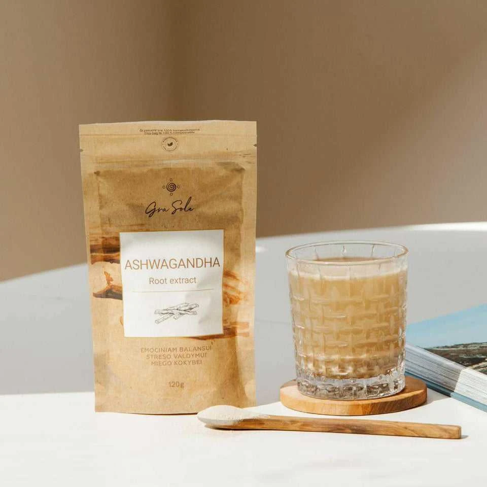Grasole ASHWAGANDHA ROOT POWDER, supermaisto mišinys, 250 g.