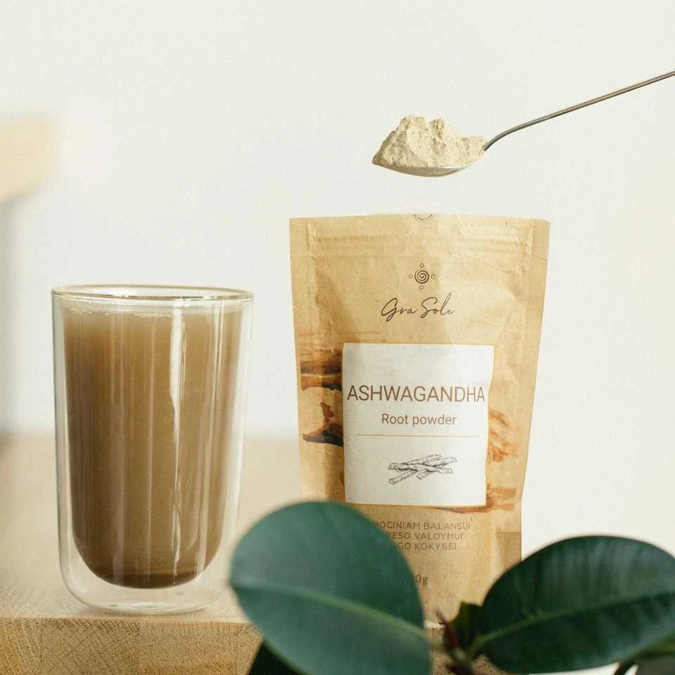 Grasole ASHWAGANDHA ROOT POWDER, supermaisto mišinys, 250 g.