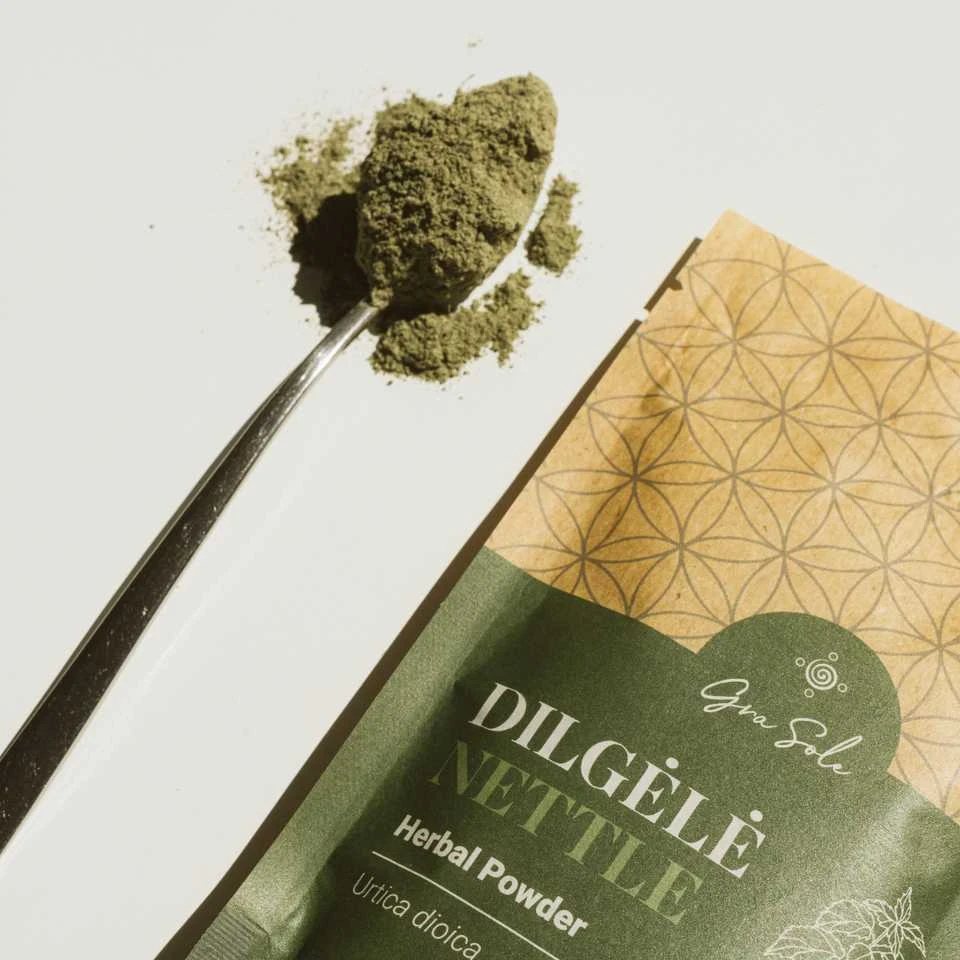 Grasole DILGELĖ, lapų milteliai, 60 g.