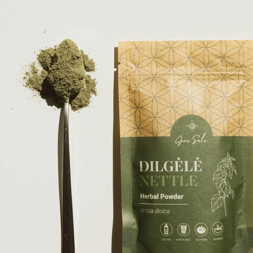 Grasole DILGELĖ, lapų milteliai, 60 g.