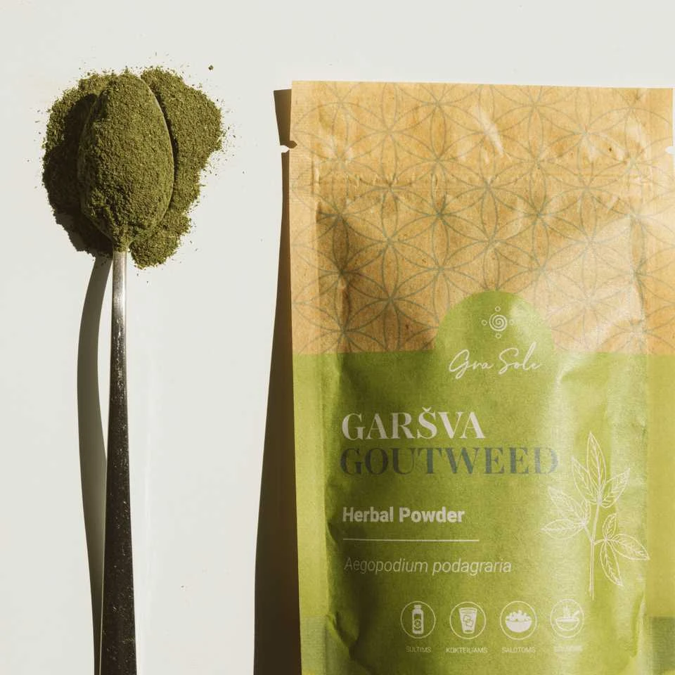 Grasole GARŠVA, lapų milteliai, 60 g.