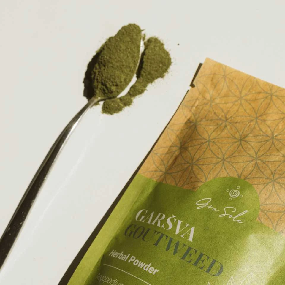Grasole GARŠVA, lapų milteliai, 60 g.