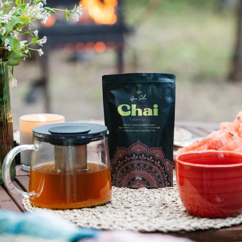 Grasole GOLDEN SPICE CHAI, arbata, 90 g.