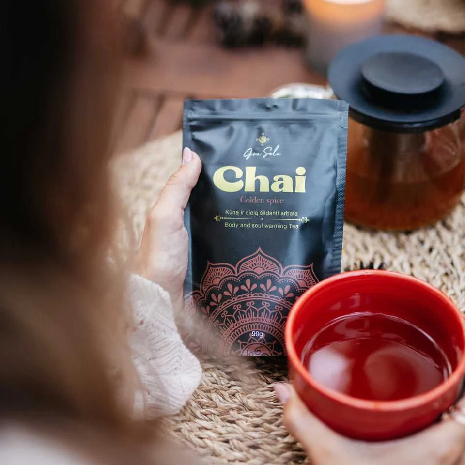 Grasole GOLDEN SPICE CHAI, arbata, 90 g.