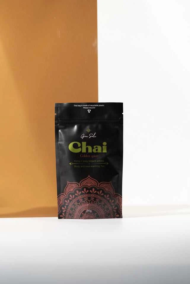 Grasole GOLDEN SPICE CHAI, arbata, 90 g.