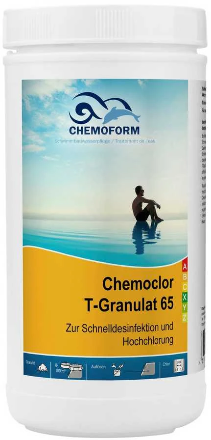 Greitai tirpstantis chloras granulėmis, Chemoform 1kg