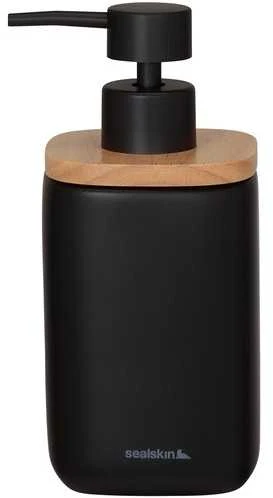 Pastatomas skysto muilo dozatorius 200 ml Sealskin Mind, juodas