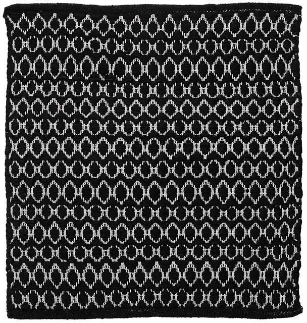 Vonios kilimėlis Sealskin Bathmat, 60x60 cm, juoda/balta