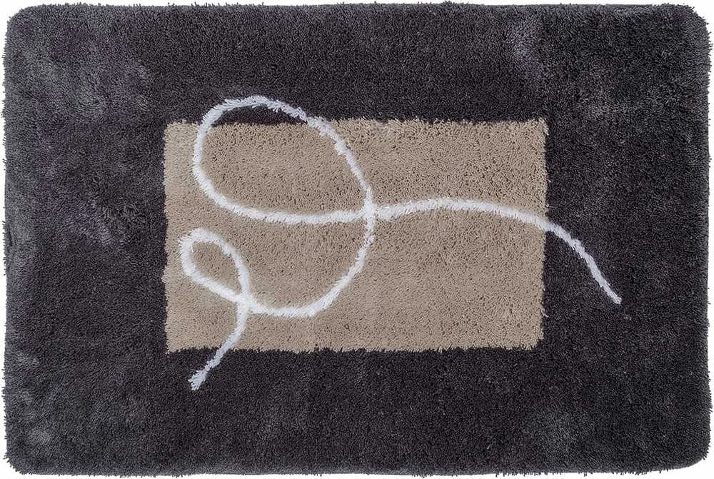 Vonios kilimėlis Sealskin Carcassonne, 60 x 90 cm, pilkas