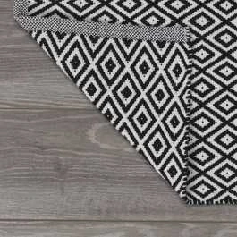 Vonios kilimėlis Sealskin Trellis, 90 x 60 cm, juodas