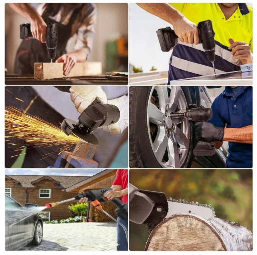 Akumuliatorinis daugiafunkcis įrankis Happy people HP-GSPro MultiTool X7 5in1, 4", 2 akumuliatoriai 88V