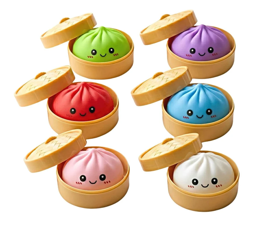 Antistresinis žaislas koldūnas „Dumplings”, 12 vnt.