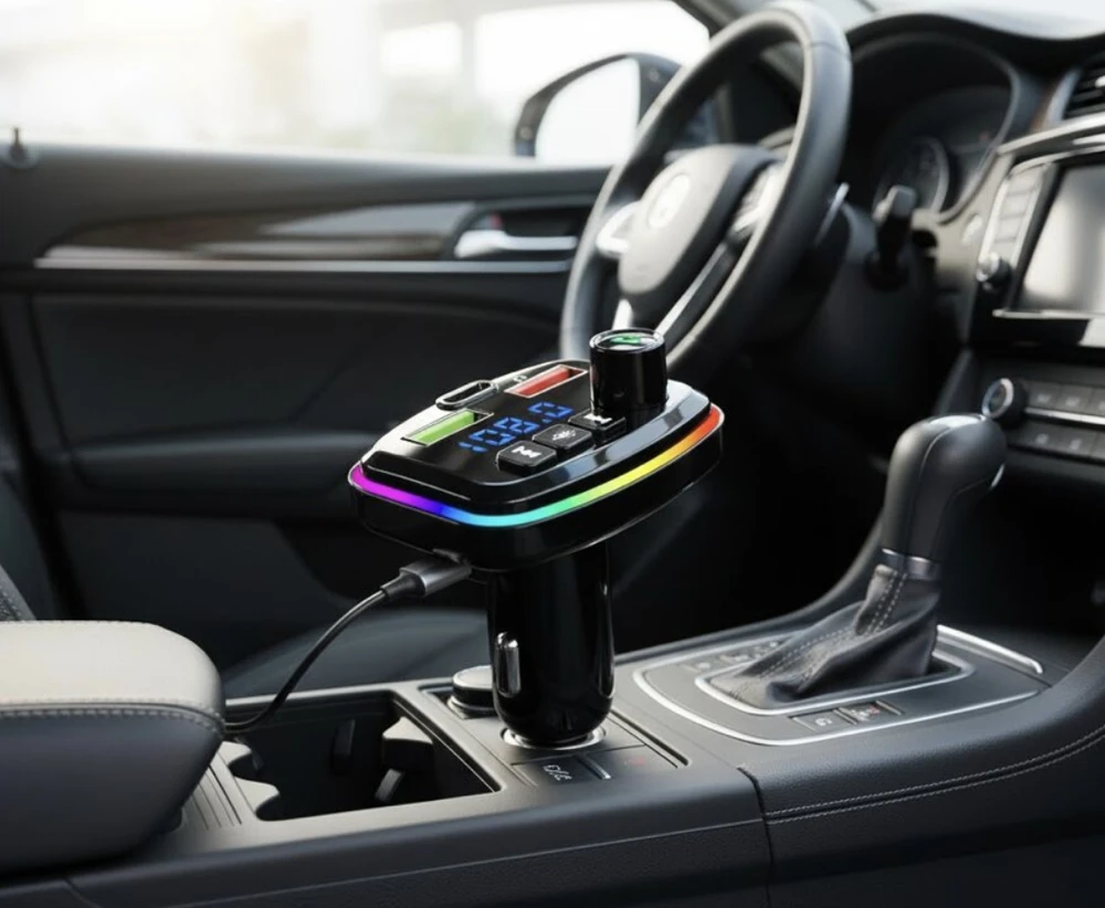 Automobilio moduliatorius su apšvietimu, Happy people M-06