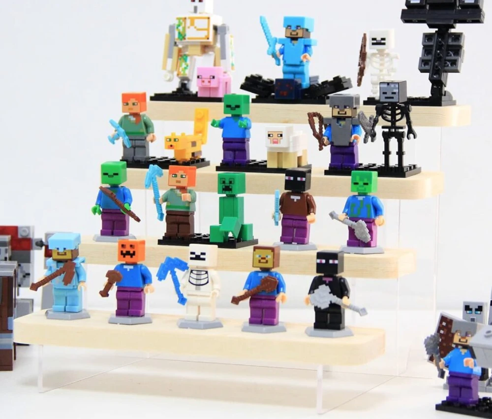 Figūrėlių rinkinys 12 vnt. minecraft figūrėlės, Happy people M-19