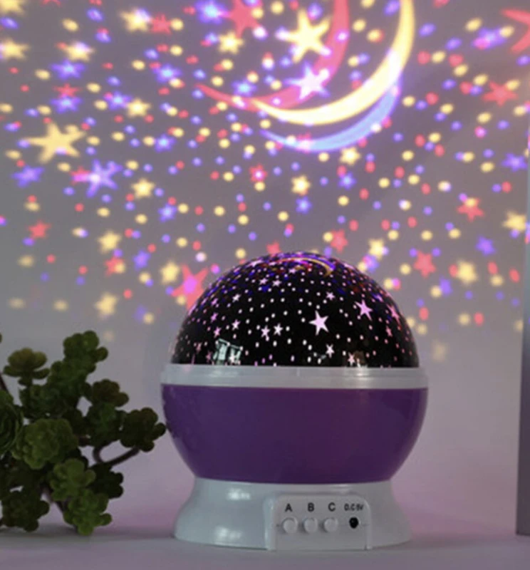 Happy People An 78/13 violetinės spalvos LED lempa keičianti šviesos pozicijas
