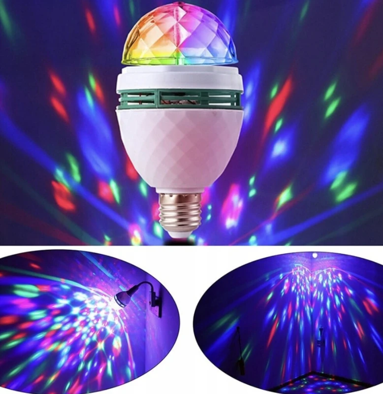 Happy people DU-36 besisukanti LED diskotekos lemputė