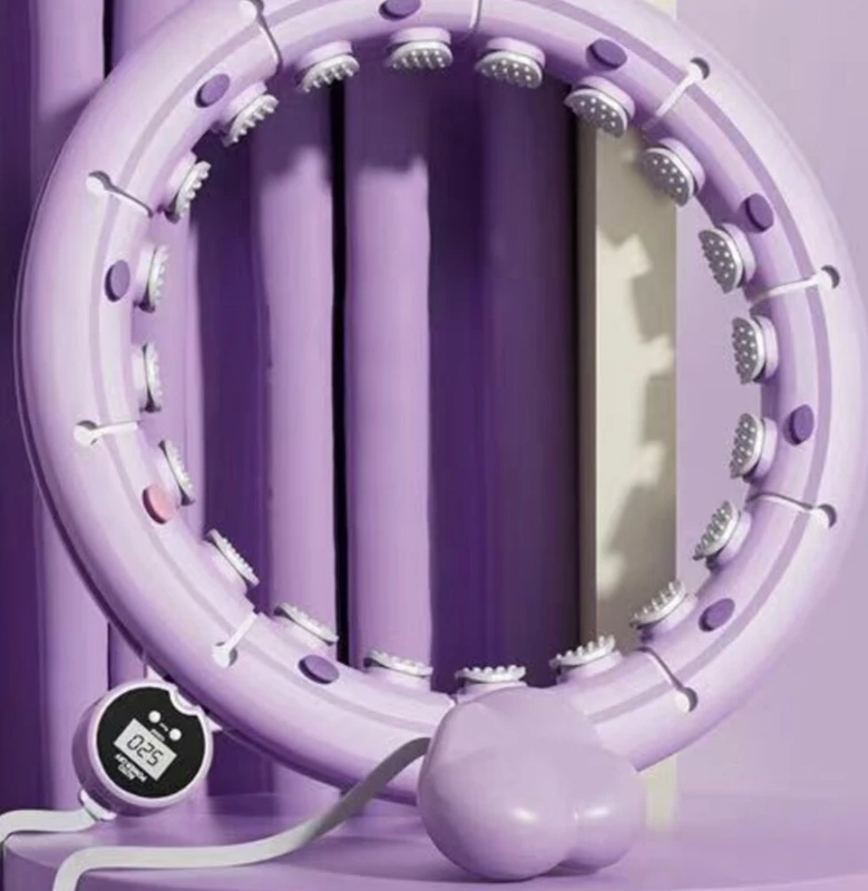 Masažinis sportinis hula hoop lankas su apsukimų skaitliuku, Happy people M-08