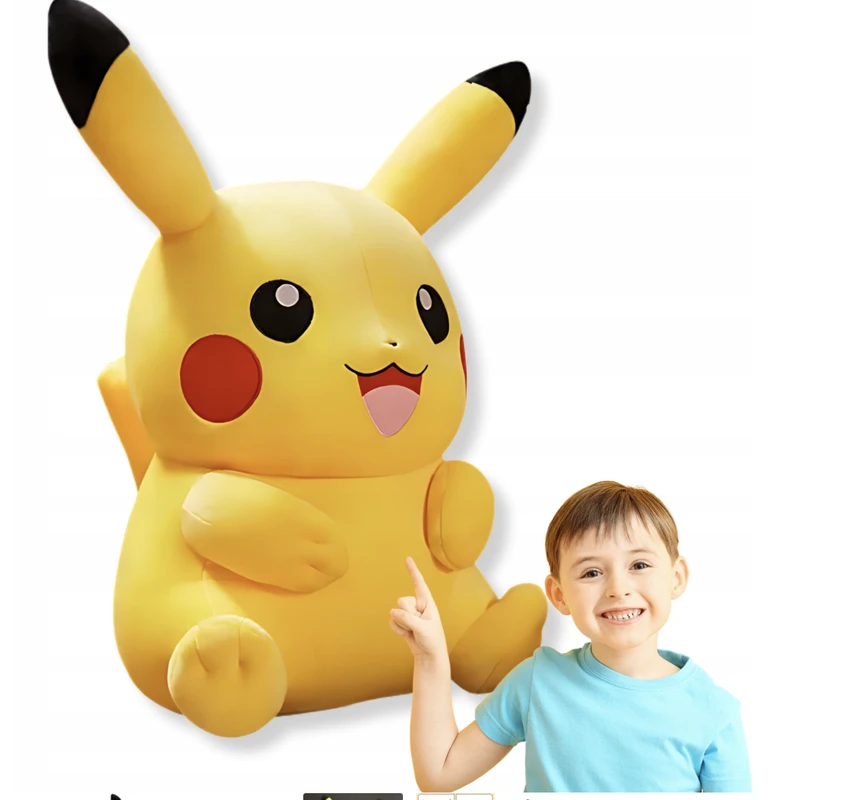 Pliušinis žaislas Pokemon Pikachu 100 cm, happy people P-05