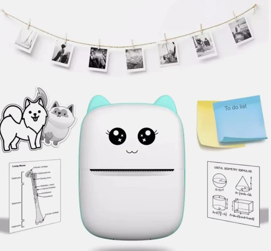 Spausdintuvas mini cat terminis mėlynas happy people DU-12