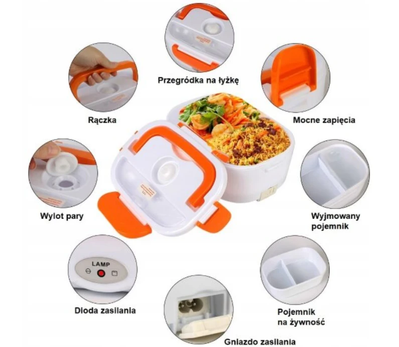 Užkandžių dėžutė su šildymo mechanizmu Happy People AN 75/31