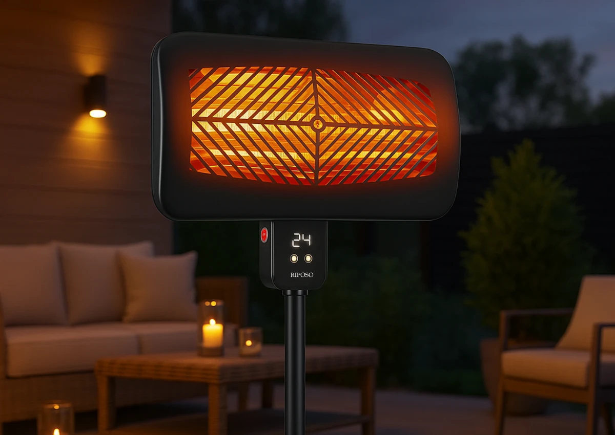 Riposo Šildytuvas Infrared Patio Heater PH-2004R su pulteliu aprašymas - Prekės nuotrauka