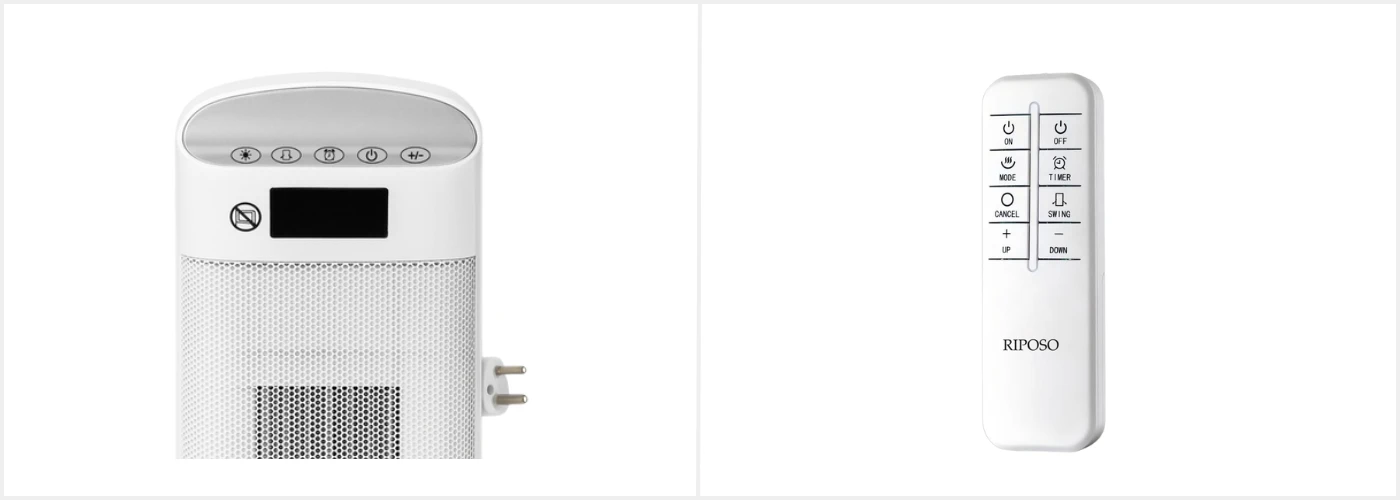 Riposo Šildytuvas PTC Ceramic Heater CH-2505R su pulteliu aprašymas - Prekės nuotrauka