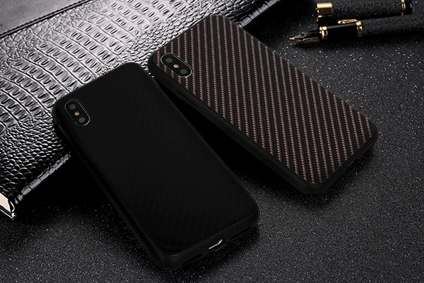 Riposo Dėklas „CARBON GLASS' 'Nokia 7.1, dark pilkas
