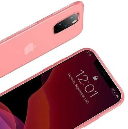 Baseus Riposo Dėklas „SILICA'' iPhone 11 PRO telefonų modeliams Transparent red