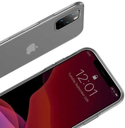 Baseus Riposo Dėklas „SILICA'' iPhone 11 PRO telefonų modeliams Transparent red