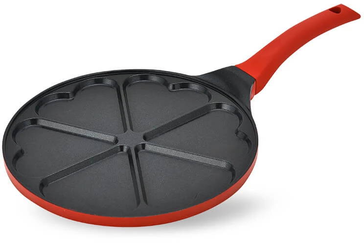 Blynų Keptuvė - Maestro MR-1222-A Nelipni Aliuminė 26 cm Juoda/Raudona