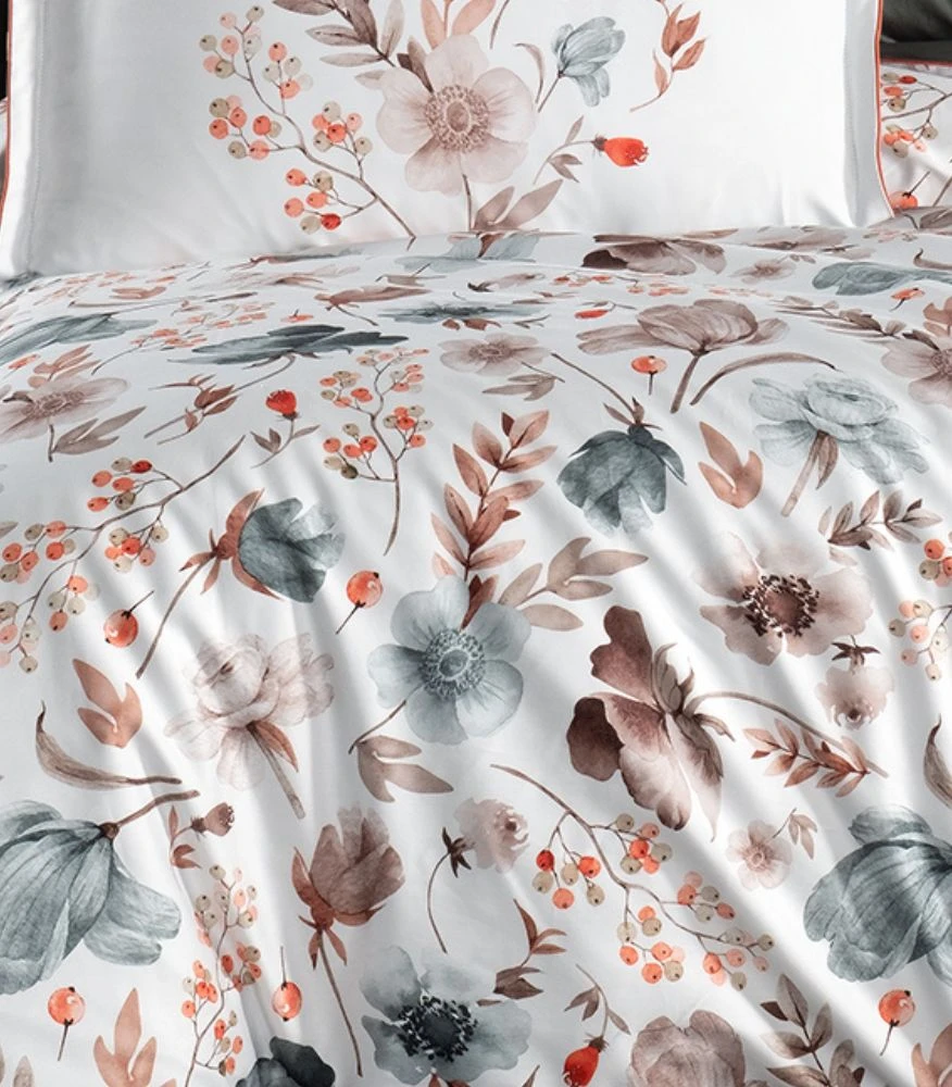 Riposo LUXURY Satino medvilnės patalynės komplektas VIYANA BEIGE 200x220 cm